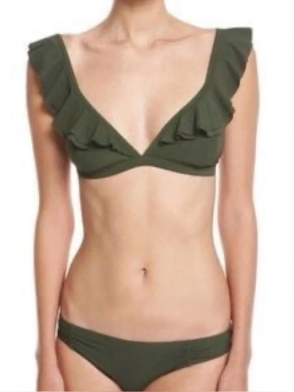 Michael Kors Ruffle Bikini Set Sz L